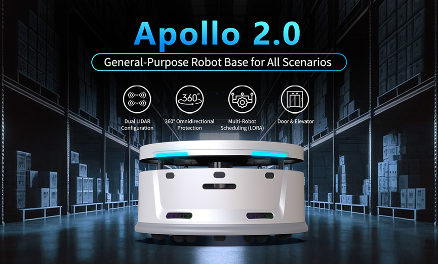 New Technology Added Apollo 2.0 Robot Chassis Adaptable to All Scenarios Now Available!
